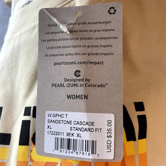 NEW Pearl Izumi Graphic T-Shirt Retro 70s Look Biker Gorpcore - Picture 4 of 7